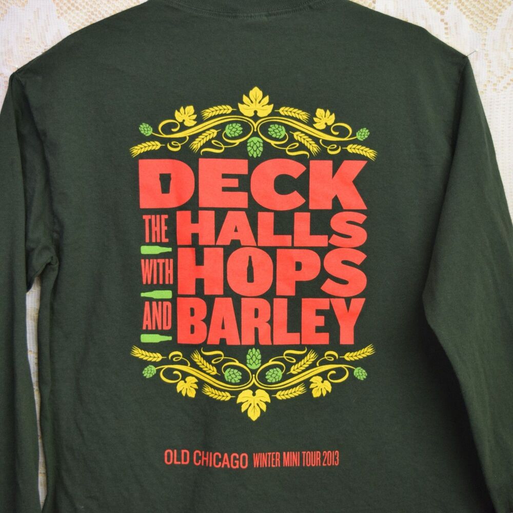 2013 Old Chicago Winter Beer Tour Nostalgia Staff T Shirt Holiday Size Medium